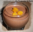 Mousse au chocolat au lait � la lavande et � l abricot