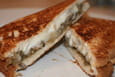 Croque au caviar d aubergine et ch�vre