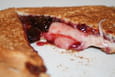 Croque au brebis et confiture de cerises noires