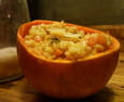 Risotto tout orange � la courge butternut