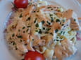 Tagliatelles royales aux deux saumons et au champagne