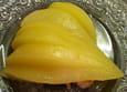 Foie gras et poire poch�e au moelleux vanille et romarin