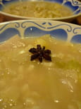 Bouillon de poule aux deux choux et coquillettes