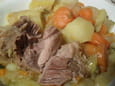 Saut� de porc aux l�gumes � la bi�re blanche