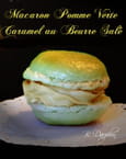 Macaron pomme verte, caramel au beurre sal�