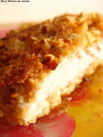Escalopes de poulet pan�es aux corn flakes, cacahu�tes