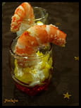Verrine de crevette et mangue � l indienne