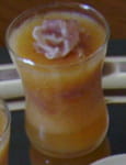 Verrine de gel�e de melon au jambon cru