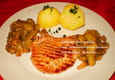 C�tes de porc aux champignons et raisins blancs