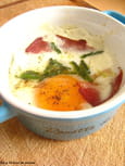 �ufs cocotte au magret de canard et pointes d asperges
