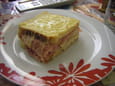 Pain perdu au four jambon-fromage