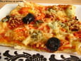 Pizza au chorizo et poivron