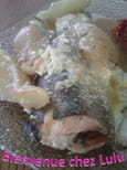 Papillote de truite aux poires et cr�me d amande