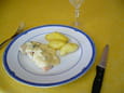 Trio de poissons, sauce aux c�pres