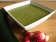 Velout� de fanes de radis, courgettes et concombre