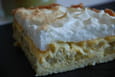 Tarte � la rhubarbe meringu�e