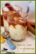 Riz au lait � la rhubarbe