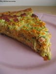 Tarte � la carotte, courgette et lardons