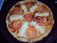 Tarte poivrons, ch�vre et curry