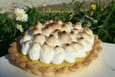 Tarte � la rhubarbe meringu�e