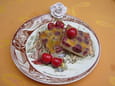 Clafoutis de cerises � la B�n�dictine et aux amandes