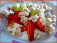 Petit-d�jeuner acidul� fraise-rhubarbe