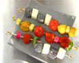 Trio de brochettes ap�ritives au Reblochon