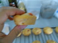 Cakes lardons/thym/tomate en forme de muffins