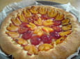 Tarte brioch�e aux prunes facile
