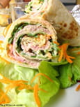 Wraps au jambon salade et carotte