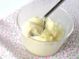 Glace au chocolat blanc sans oeufs ni sucres ajout�s