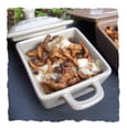 Cocotte de girolles au cumin et Munster fondant