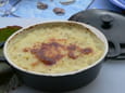 Pur�e de p�tisson et courgette au gratin
