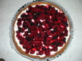 Tarte au fromage blanc et fruits rouges