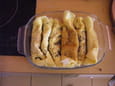Omelettes comme des cr�pes ch�vre-lard fum�