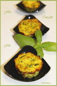 Petits flans courgette, curry et feta