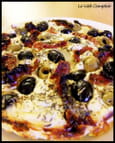 Tarte � la ricotta aux deux olives et tomates