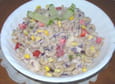 Salade de p�te aux fruits et l�gumes