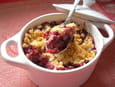 Crumble aux fruits rouges