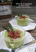 Velout� d asperges vertes au lard fum�