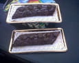 B�che aux marrons glac�s, ganache chocolat