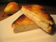 Croque poire-parmesan
