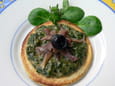 Blinis � la compot�e de m�ches