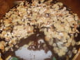 G�teau au chocolat, gla�age chocolat amande effil�e
