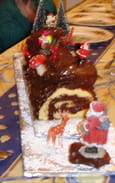 Cr�me au chocolat rapide pour b�che de No�l