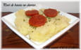 Pur� de batata no chorizo