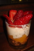 Coupes aux fruits et au fromage blanc