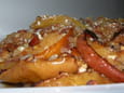 Pommes aux amandes et miel