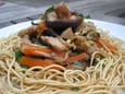 Po�l�e chinoise au poulet, l�gumes et soja