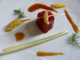 Sashimi de thon au miel et citronnelle